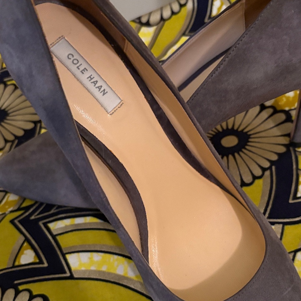Cole Haan Women's Suede Gray Heels